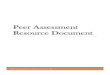 Peer Assessment Resource Document - McGill University Peer assessment resource document. Montreal: Teaching