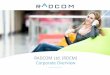 RADCOM Ltd. (RDCM) Corporate Overview Ltd...statements regarding expected revenues, being well positioned to capitalize on industry tailwinds and our NFV win, the market potential