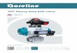 3PC Heavy duty ball valve - Coreline · Technical specification and options 6/8 Valve data and technical data 1) Torque values include 30% safety factor. * Consult Coreline for other