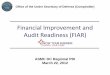 Financial Improvement and Audit Readiness (FIAR)€¦ · through testing a large portion of transactions to prove amounts are accurately recorded (ideal for small volume, large dollar