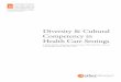 Diversity & Cultural Competency in Health Care Settings · Diversity & Cultural Competency in Health Care Settings 2 Knowledge of cultural customs enables health care providers to