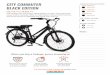 CITY COMMUTER FRAME OPTIONS AND COLORS STEP-THRU 26” … · 48 volt 10 or 15 amp hour with premium lithium ion 18650 cells; smart bike technology with esb app integration; auto