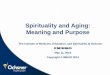 Spirituality and Aging: Meaning and Purposef63c9937f10f35a3af09-0f0651bd7789d8858c85ce887c1ac5c4.r4.cf5… · Spirituality and Aging: Meaning and Purpose . The Institute of Medicine,