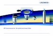 Pressure Instruments€¦ · Pressure transmitter JUMO dTRANS p30, type 404366 40.4366 ... Overload limits for ranges 0 — 40 bar 3 x full scale ranges 0 — 60 to 0 — 100 bar