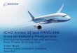 ICAO Annex 15 and PANS-AIM from an Industry Perspective EUR... · 2018-07-10 · ICAO Annex 15 and PANS-AIM from an Industry Perspective Interregional EUR/MID PANS AIM Workshop Paris,