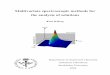 Multivariate spectroscopic methods for the analysis of ... 189424/FULLTEXT01.pdf · PDF file Multivariate spectroscopic methods for the analysis of solutions Kent Wiberg Department