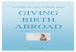 GIVING BIRTH ABROAD - Muscat Mums · 2015-02-08 · GIVING BIRTH ABROAD KAREN WILMOT Think back to how excited you were when you accepted the post to work abroad. It felt as if you
