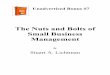 The Nuts and Bolts of Small Business Management€¦ · Unadvertised Bonus #7 The Nuts and Bolts of Small Business Management by Stuart A. Lichtman