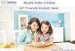 24th Financial Analysts’ Meet - Nestlé · 2019-06-12 · 24th Financial Analysts’ Meet Nestlé India Limited Gurgaon 17th November 2014 . Disclaimer This presentation may contain