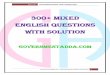 300+ Mixed English Questions With Solution...Daily Visit : [GOVERNMENTADDA.COM] t.me/ga_buzz GovernmentAdda.com | IBPS SBI RBI SSC RRB FCI RAILWAYS 5 something; to make (someone) more