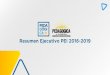 Resumen Ejecutivo PEI 2016-2019...modalidades virtuales, semi-presenciales y presenciales. 5) Revisión, análisis y modernización anual de los planes de estudio. 6) Innovar en los