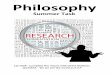 Philosophy - hautlieu.co.uk€¦ · ‘Intentionality’ understood in the philosopher’s sense, is simply the directedness or the about-ness of the mind … it identifies what our