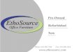 Ethosource is an office furniture company that …...Ethosource is an office furniture company that provides a unique blend of value driven solutions to customers throughout the United