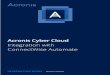 Acronis Cyber Cloud...This document describes how to install and use the Acronis Cyber Cloud plugin for ConnectWise Automate. The integration with Acronis Cyber Cloud enables IT service