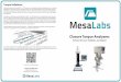 Torque Validation · Torque Validation For further information on the Mesa Labs Technical Services, Validation, or Support, please contact torque@mesalabs.com or dial (303) 987-8000