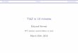 TikZ in 10 minutes - Paris Dauphine Universitybonnet/talk/tikz-in-ten... · 2016-03-27 · AdvantagesTutorialDocumentation TikZ in 10 minutes ÉdouardBonnet FPT seminar, special edition