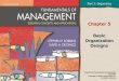 Fundamentals of Management 4e. - Robbins and DeCenzodeltauniv.edu.eg/new/Businessadministration/wp-content/uploads/Ch05.pdfDepartmentalization •Functional departmentalization The