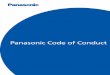 Panasonic Code of Conduct...- 5 - Scope of Application and Observance < Scope of Application > This Code of Conduct applies to all Directors, executive officers and employees