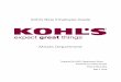 Kohl’s New Employee Guide - Lindsay A. Jacques · Kohl’s Mission Statement: ... This manual will take you through basics like dress code and clocking in, department information