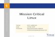 Mission Critical Linux - freeshell.orgsky.freeshell.org/docs/linux/mission-critical-linux.pdf · Title: Mission Critical Linux Created Date: 12/1/2004 3:11:48 PM