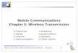 Mobile Communications Chapter 2: Wireless Transmissionweb.cs.wpi.edu/~emmanuel/courses/cs525m/S06/slides/wireless_transmission.pdfqVHF-/UHF-ranges for mobile radio qsimple, small antenna