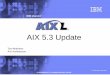 AIX 5.3 Update · AIX 5L 5.3 LPAR Support Hardware Management Console (HMC) Increase physical resource utilization though virtualization of processors, memory, and disk resources