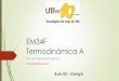 EM34F Termodinâmica A - UTFPRpaginapessoal.utfpr.edu.br/arocha/Disciplinas/em34f-termodinamica… · Energia Interna (U) Em cada um desses exemplos a variação de energia do sistema