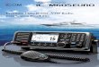 IC-M605EURO - Communications Southern · The IC-M605EURO is our flagship Class D DSC radio. The radio can be remotely controlled with up to three controllers, RC-M600 COMMAND HEAD