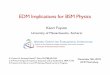 EDM Implications for BSM Physics · CPV interactions in New Physics New physics generally contains CP phases. My talk discusses - What kind of CPV interactions are in BSM - EDM constraints