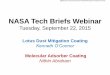 NASA Tech Briefs Webinar...NASA Tech Briefs Webinar: September 22, 2015 --- Molecular Adsorber Coatings --- N. S. Abraham, NASA/GSFC Code 546 PAGE 6 Provides …