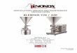 BLENDER 226 / 440 - INOXPA de instruccions... · Blender 226 is of a compact design, with the hydraulic part joined to the motor, and clamp-type connections. In the M-440 model, the