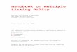   · Web view2020-02-03 · Handbook on Multiple Listing Policy. NATIONAL ASSOCIATION OF REALTORS®430 North Michigan AvenueChicago, Illinois 60611-4087. Thirty Second Edition: 2020