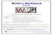 Thank you for purchasing Writer’s Workbench.Thank you for purchasing Writer’s Workbench. This manual includes five sections. 1. (Pages 2-5) Writer's Workbench Analysis Programs