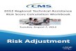 Risk Adjustment - CSSC Operations...2012 Regional Technical Assistance Risk Adjustment Workbook RISK SCORE CALCULATION WORKBOOK W-5 Level 2 Risk Score Calculation – Scenario 2 Scenario
