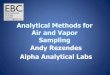 Analytical Methods for Air and Vapor Sampling Andy ...s3.amazonaws.com/ebcne-web-content/fileadmin/pres/... · 10/11/2011  · Sampling Andy Rezendes Alpha Analytical Labs . Andy