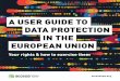 A USER GUIDE TO DATA PROTECTION IN THE EUROPEAN …...right to data protection. This guide gives you information about the rights encompassed under the EU law on data protection as
