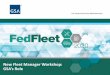 New Fleet Manager Workshop: GSA’s Role · PDF file Continuous Learning Points (CLPs) Earn continuous learning points (CLPs) for attending FedFleet 2020! You can earn 4 CLPs for attending
