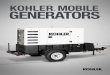 KOHLER MOBILE GENERATORS - Loftin Equip · KOHLER ® DIESEL KDI ENGINES. When it comes to creating heavy-duty power for demanding applications, we have an engine for the future: KOHLER