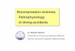 Decompression sickness Pathophysiology of diving accidents€¦ · Venous DCS bubbles & arterialised DCS bubbles & AGE bubbles may cause similar problems • Discolouration and alteration