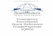 Emergency Procedures Quick Reference Guide/Flipchart (QRG) Life/PublicSafety...Appendix C-2: Emergency Procedures Quick Reference Guide for University Community Bomb Threat and Suspicious