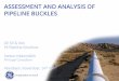 ASSESSMENT AND ANALYSIS OF PIPELINE BUCKLES · ASME B31.8-2003, Gas Transmission and Distribution Systems Dents are indentations of the pipe or distortions of the pipe’s circular