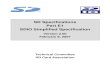 SD Specifications Part E1 SDIO Simplified Specificationb94029/Courses/DSD/...SDIO Simplified Specification Version 2.00 ii Release of SD Simplified Specification The following conditions