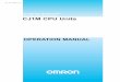 CJ-series Built-in I/O CJ1M-CPU21/22/23 CPU Units - Omron€¦ · CJ-series Built-in I/O CJ1M-CPU21/22/23 CPU Units ... Notice: OMRON products are manufactured for use according to