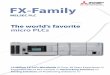 FX-Family - BPX family datasheet.pdf · FX1N Thispowerfulmicrobrings theflexibilityofthemodular PLCdesignconceptbut,with theeaseofusetypicalof FXFamilyPLCs. FX1S Acompactmicrocontroller