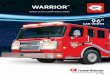 WARRIOR - Defender Emergency Products Sales and Service€¦ · WARRIOR ENGINES TYPE RATINGS Cummins ISL 330-450 HP/1000-1250 ft-lbs. torque TRANSMISSIONS TYPE RATINGS Allison 3000