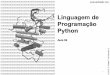 Linguagem de Programação Python · visto que o interpretador Python usa uma equação para gerar os números ditos aleatórios, assim não podem ser considerados aleatórios no