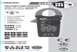 400A AC Auto-Ranging Digital Clamp Meter (CL210) Instructions...• Before each use verify meter operation by measuring a known voltage or current. • Never use the meter on a circuit