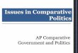 Issues in Comparative Politics - mrsruthie.net · Government and Politics Issues in Comparative Politics . What Is Comparative Politics? It is a subject of study--comparing the nature