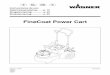 FineCoat Power Cart - WAGNER Group · 2019-04-24 · 2. Use un taladro inalámbrico con un destornillador Phillips e inserte los tornillos que se proporcionan en la carcasa, procurando