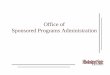 Offi fOffice of Sppgonsored Programs Administration€¦ · MSU Operating Policy 70 01MSU Operating Policy 70.01 The policy of Mississippi State University isThe policy of Mississippi